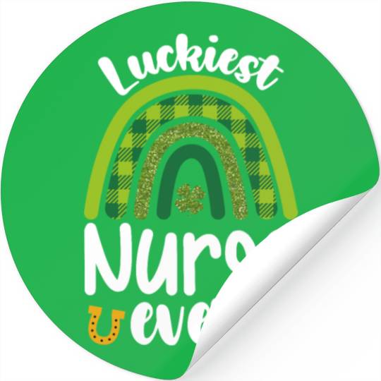 Luckiest Nurse Ever St Patrick's Day Stickers