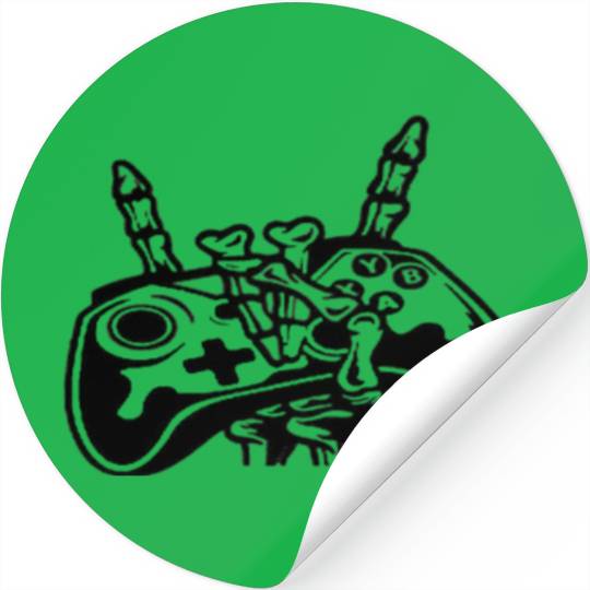 Gamer Skeleton Stickers