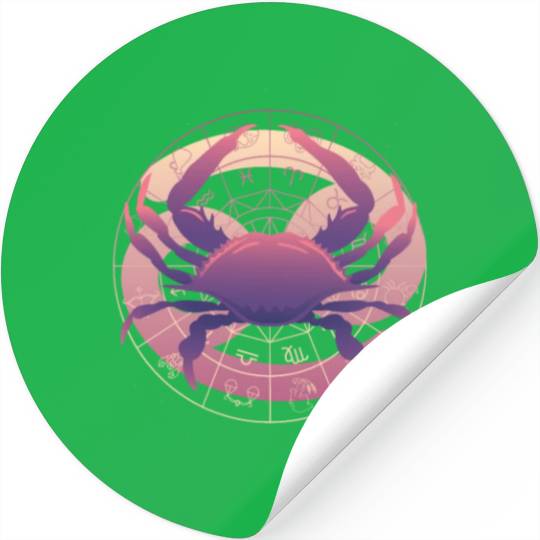 Lunar Embrace of Cancer Stickers