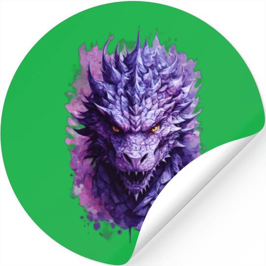 Purple Dragon Stickers