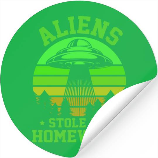 Alien, Aliens, UFO, UAP, Space Unknown Flight Stickers