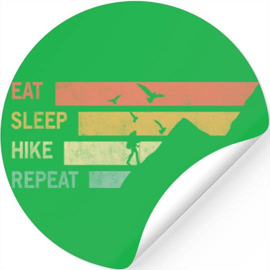 Eat Sleep Hike Repeat | Hiking | hiker Stickers