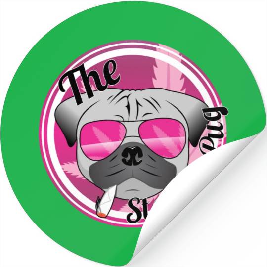 The Stoned Pug Stickers