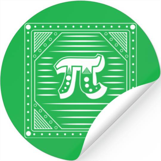 Pi Day Algebra Geometry Calculus Trigonometry Stickers