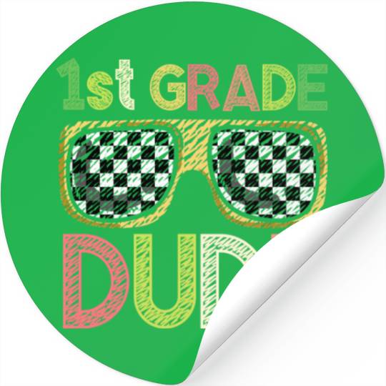 Kindergarten Teacher Funny Student 1st Graduation Stickers