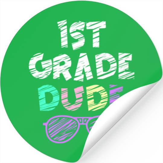 Kindergarten Teacher Funny Student 1st Graduation Stickers