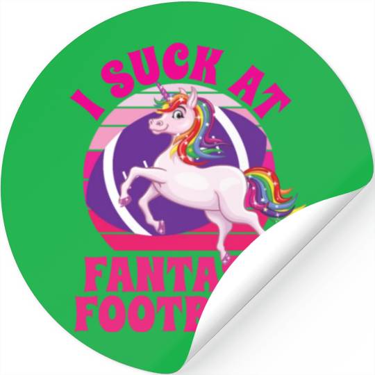 I Suck At Fantasy Football Stickers