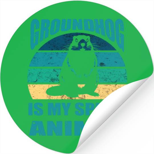 funny Respect the groundhog Stickers