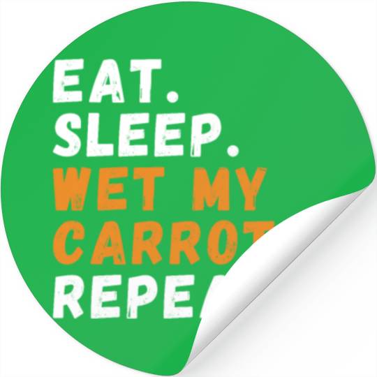 Funny Garden Humor Carrot Plant Garden Stickers