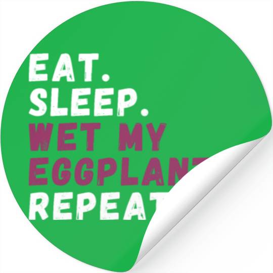 Eggplant Lover Healthy Cuisine Gardening Stickers