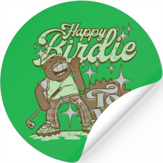 Happy birdie to me Training and golf course Stickers