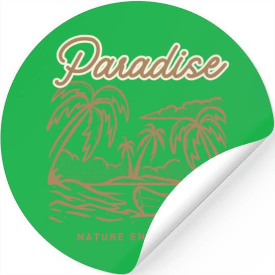 Paradise Nature Enthusiast Stickers