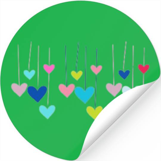 Heart Printed product Stickers