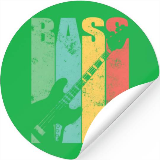 Bass Guitar Stickers