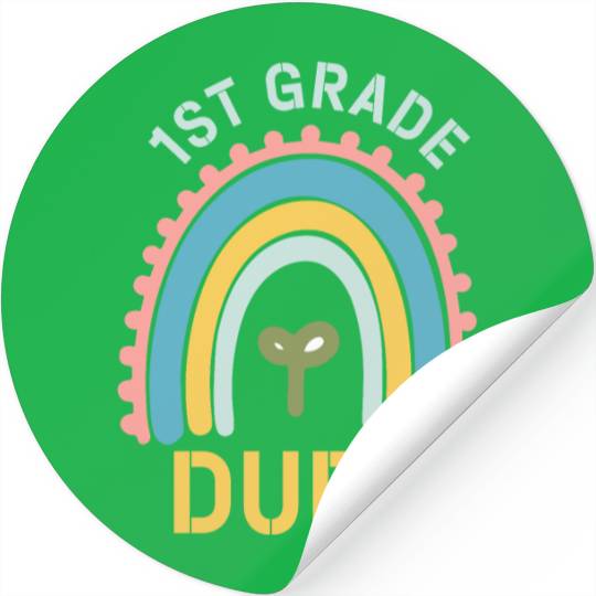 Kindergarten Teacher Funny Student 1st Graduation Stickers