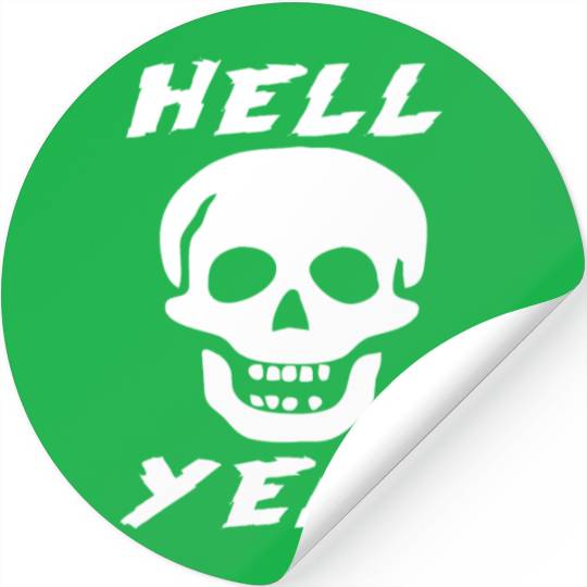 Stone Cold skull hell yeah Stickers