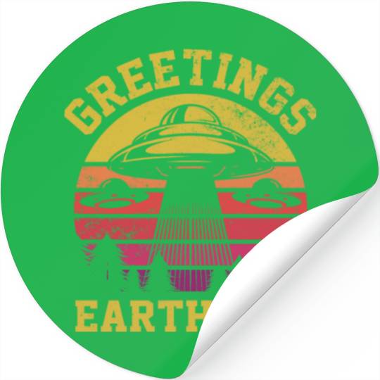 Alien, Aliens, UFO, UAP, Space Unknown Flight Stickers