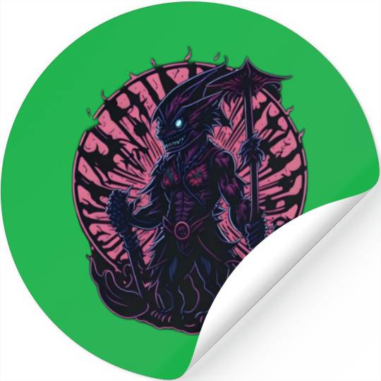 Shark Monster Stickers