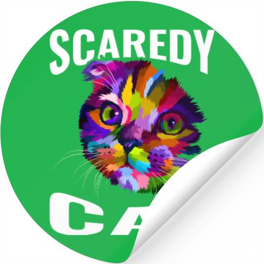 Scaredy Cat Stickers