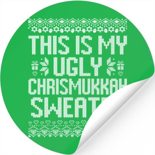 Happy Chrismukkah Christmas Hannukkah Gift Stickers