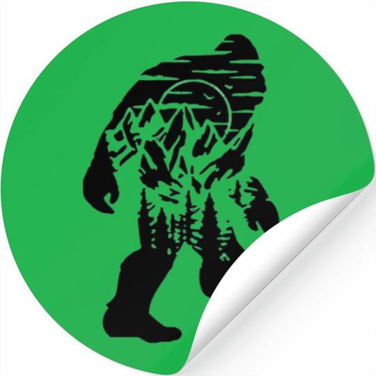 Mountain Wolf Howling Silhouette Stickers