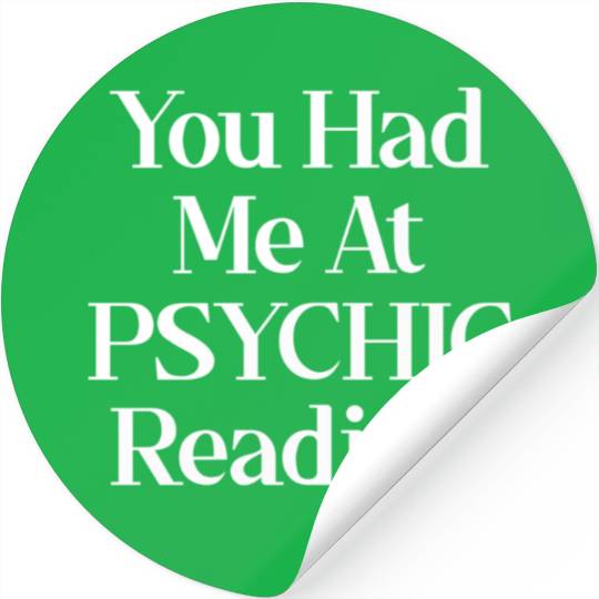 You Had Me At Psychic Reading Celestial Card Stickers