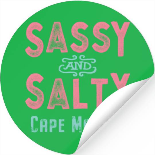 Cape May New Jersey Sassy And Salty Stickers