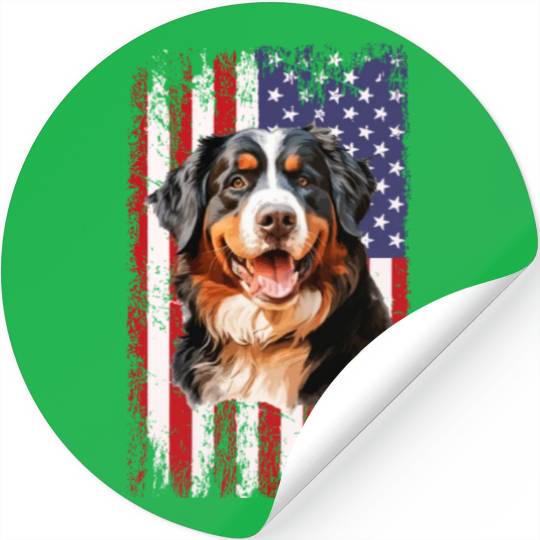 bernese mountain dog Stickers