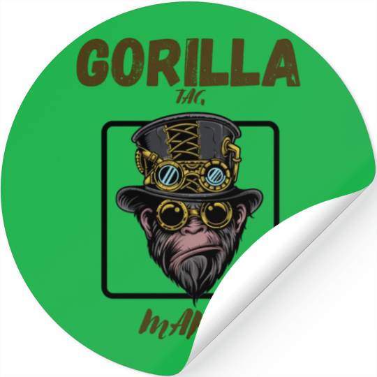 Mafia Gorilla Gifts for Gorilla Monkey Stickers