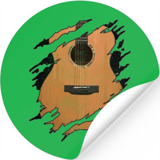 Guitar Player Gift Vintage Guitarist Stickers