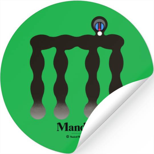 Bold monkey print "Mandrill" Stickers