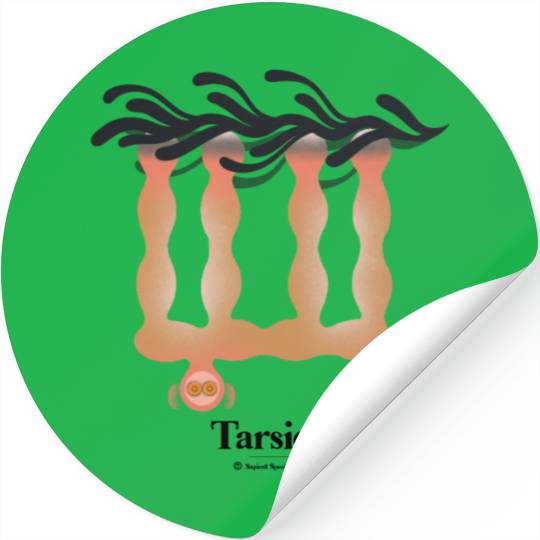 Bold monkey print "Tarsier" Stickers