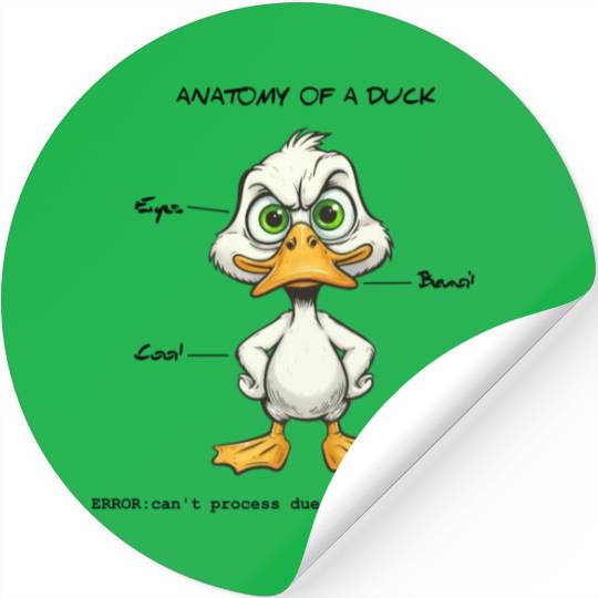 Duck Anatomy Stickers