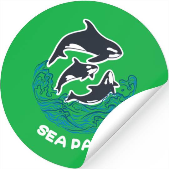 Sea Panda Orca Wild Panda Bamboo Stickers