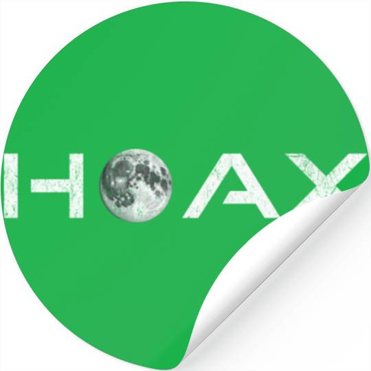 Moon Landing Hoax Conspiracy Stickers