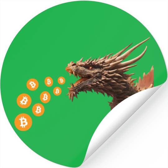 Bitcoin dragon Stickers