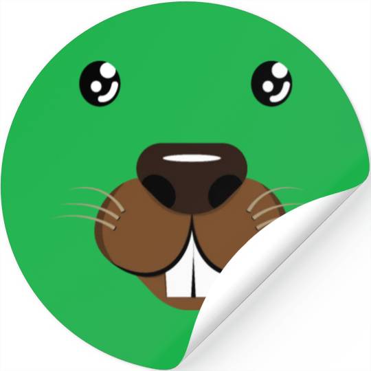 Groundhog Face Rodent Groundhog Day Stickers