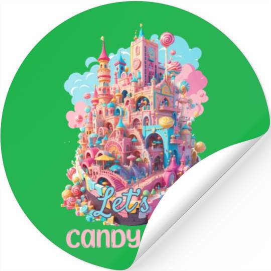 Let's Go Candy Land Graphic Stickers