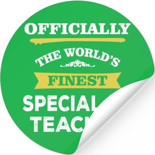 The World's Finest Special Ed Teacher Stickers
