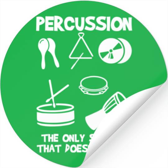 Drummer Marching Band Orchestra Percussion Stickers
