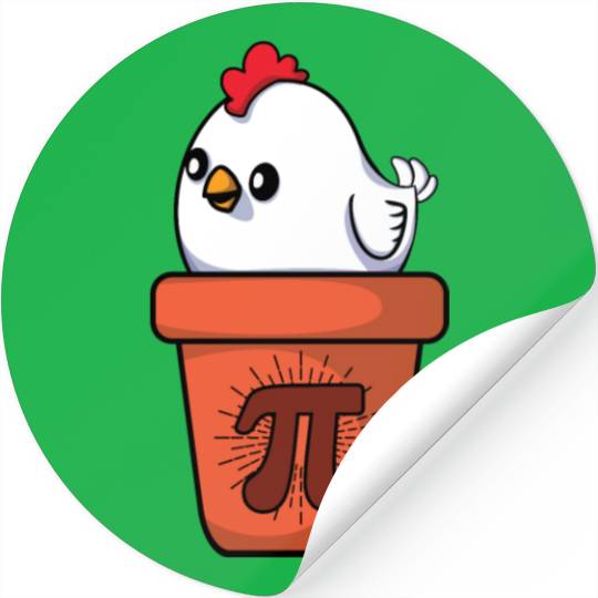Chicken Pot Pie Pi Day Math Equations Stickers