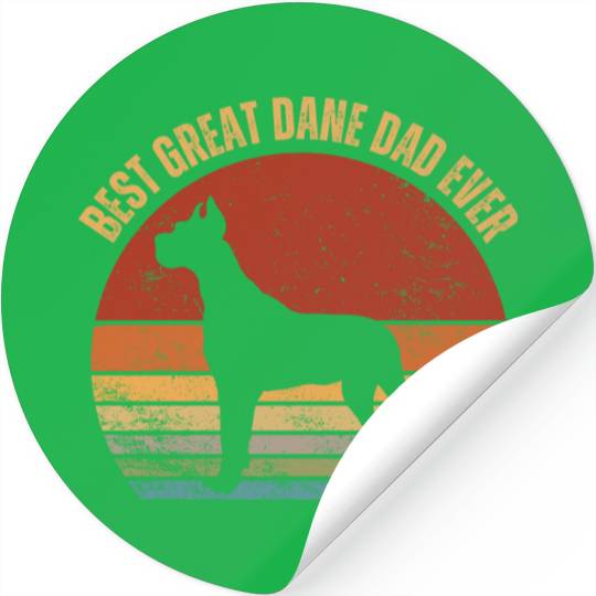 Best Great Dane Dad Ever Stickers