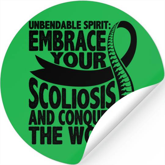 Unbendable rit Embrace Your Scoliosis Warrior Stickers