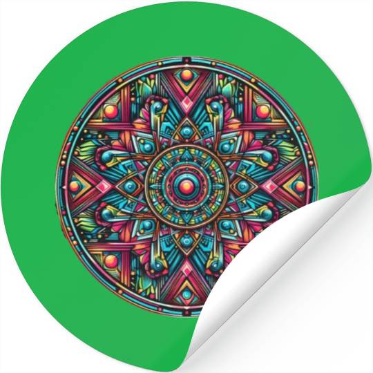 psychedelic mandala Stickers