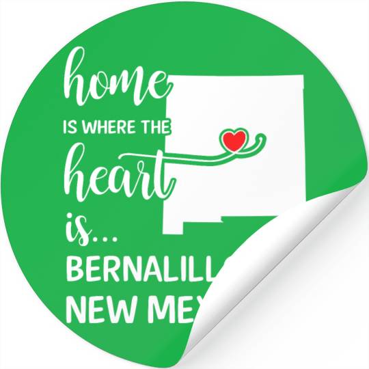 Bernalillo County New Mexico Is Where My Heart Stickers