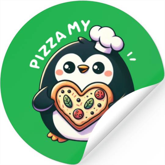 Pizza My Heart - Cheesy Love Stickers
