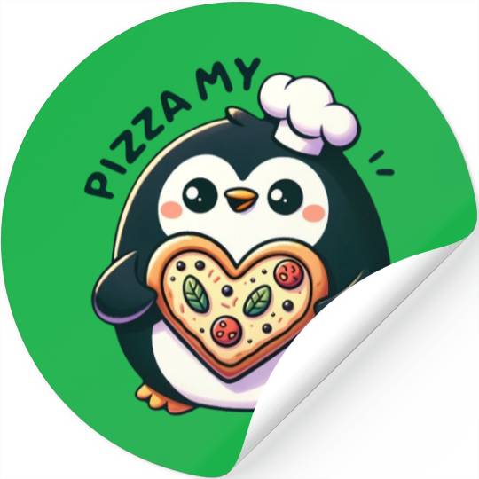 Pizza My Heart - Cheesy Love Stickers