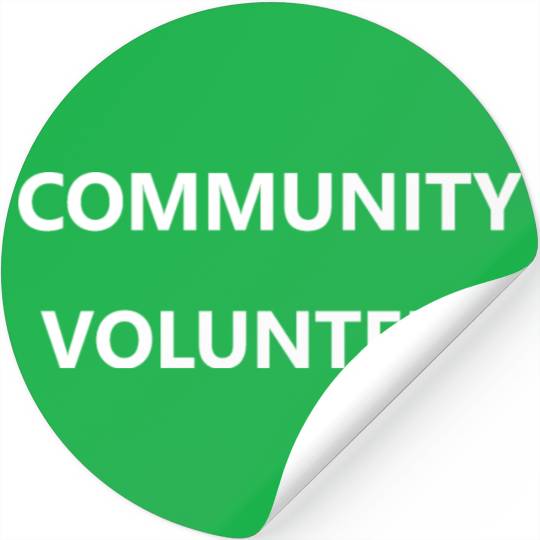 Community Volunteer Volunteering Staff Event Group Stickers