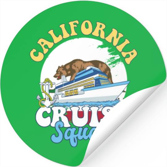 California Cruise Squad Family Vacation Trip Stickers