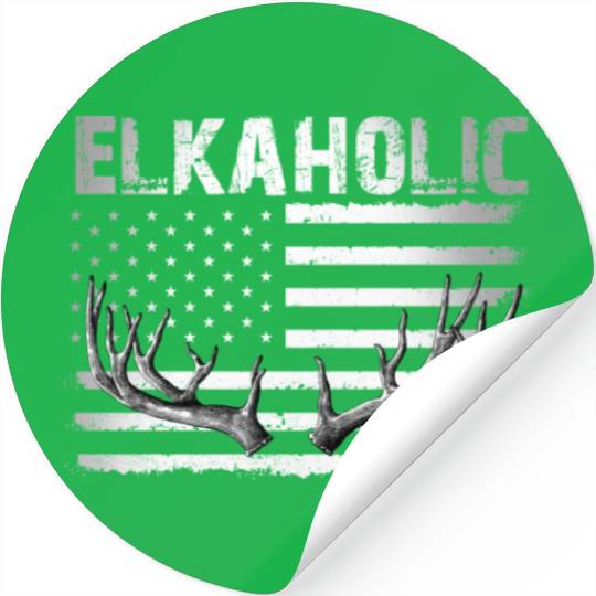 Elk Hunting Elkaholic Hunters Stickers